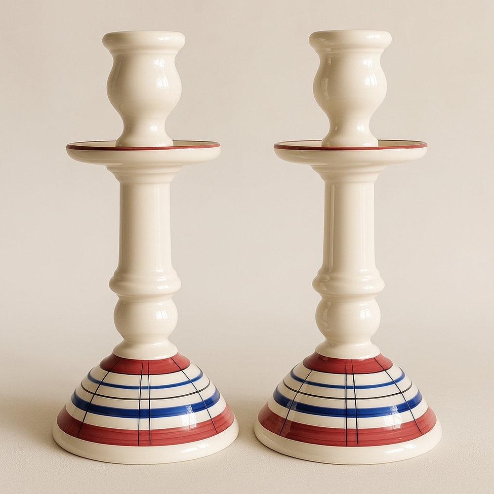 Vintage Savoir Vivre West Germany Candlesticks TA203 Vivien Mid-Century Modern - Picture 2 of 13